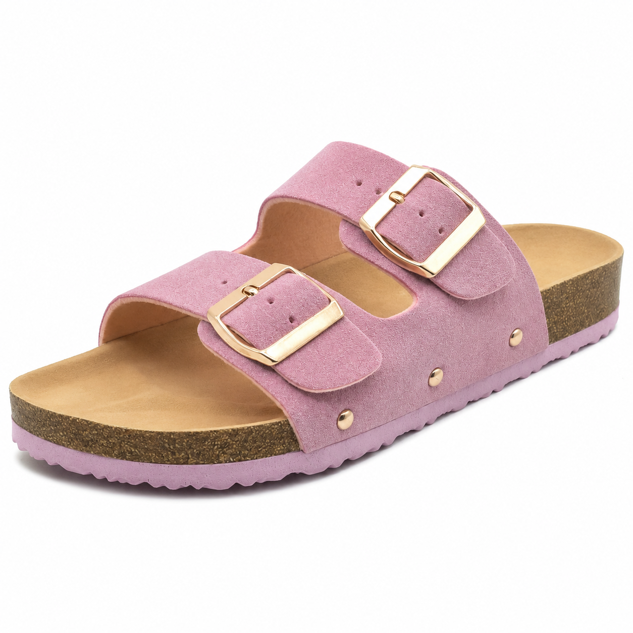 Maric Sandales Mules Femme – Mules à Semelle en Liège avec Brides Ajustables