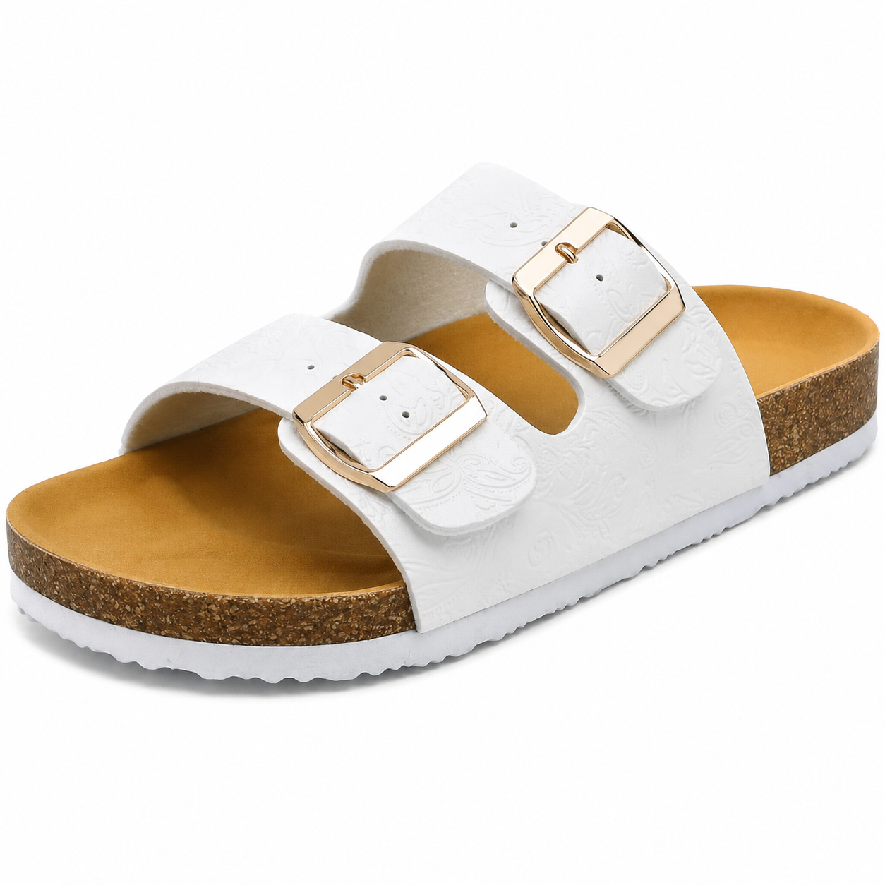 Maric Sandales Mules Femme – Mules à Semelle en Liège avec Brides Ajustables