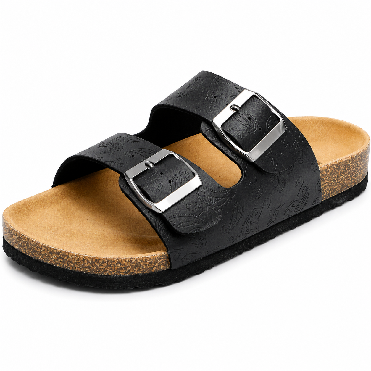Maric Sandales Mules Femme – Mules à Semelle en Liège avec Brides Ajustables