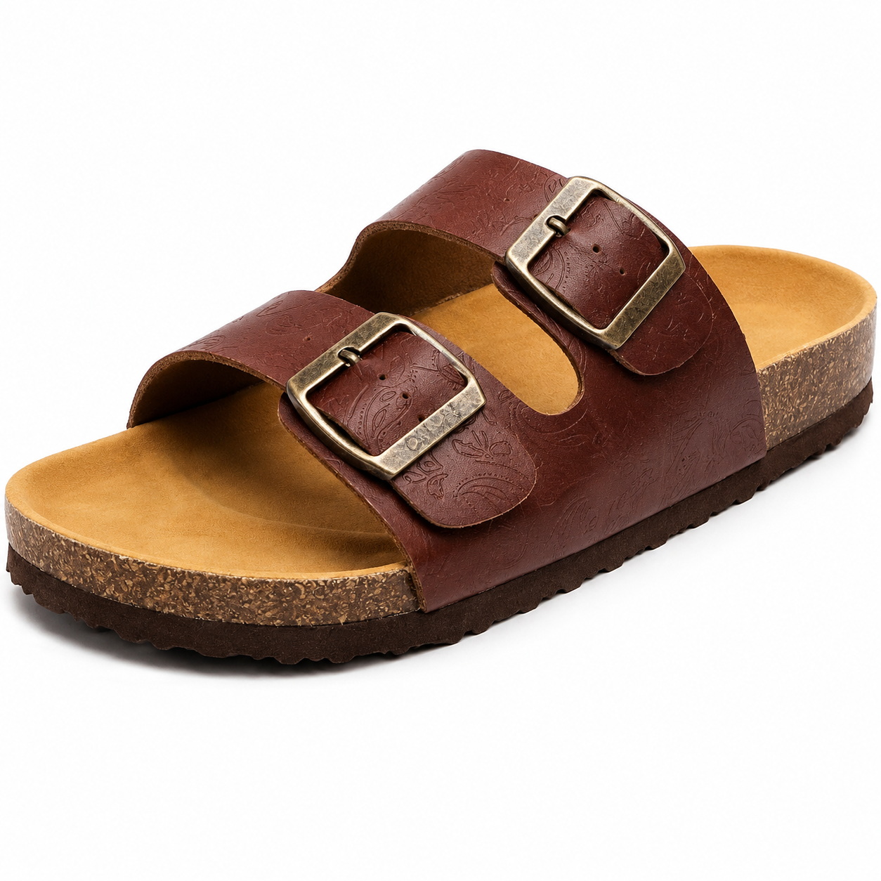 Maric Sandales Mules Femme – Mules à Semelle en Liège avec Brides Ajustables