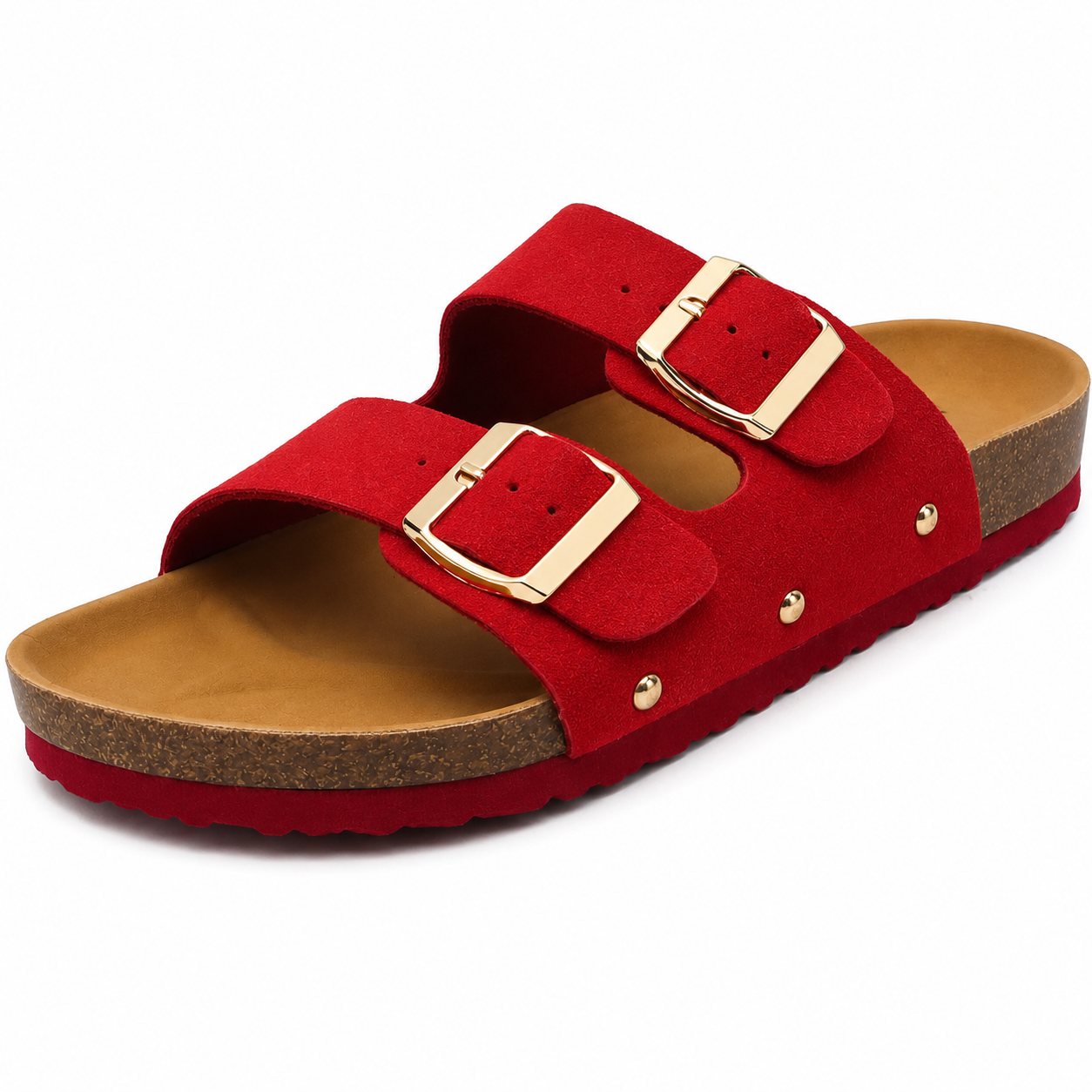Maric Sandales Mules Femme – Mules à Semelle en Liège avec Brides Ajustables