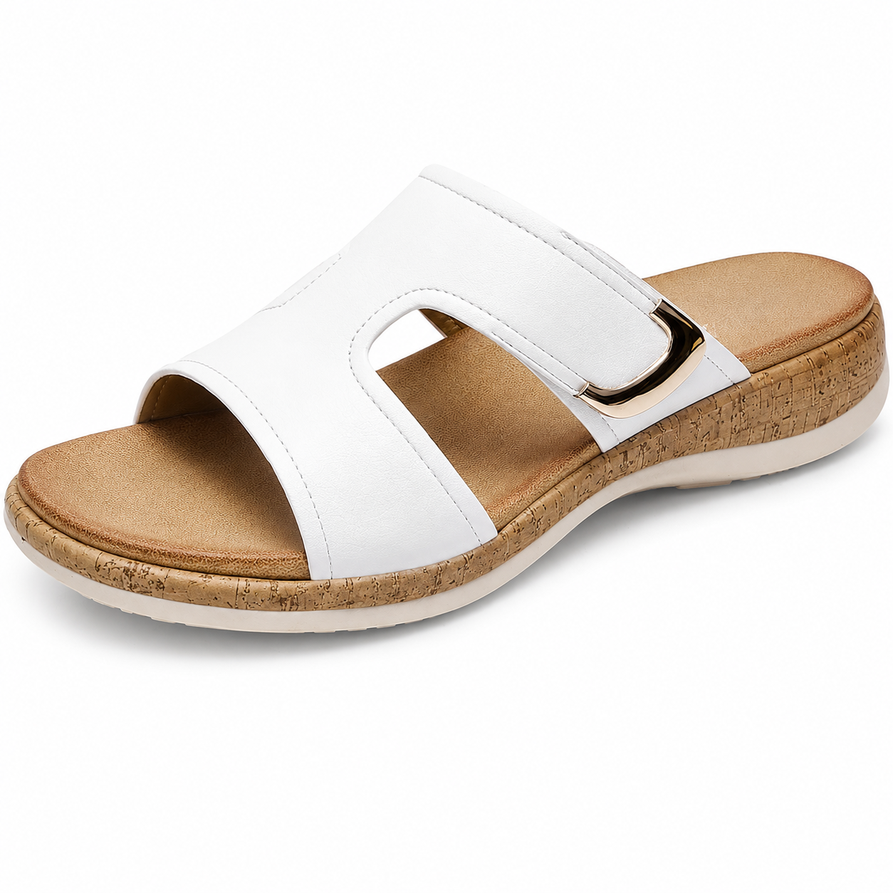 Gisèle Sandales Femme Confort – Mules à Bride Ajustable avec Soutien de la Voûte Plantaire