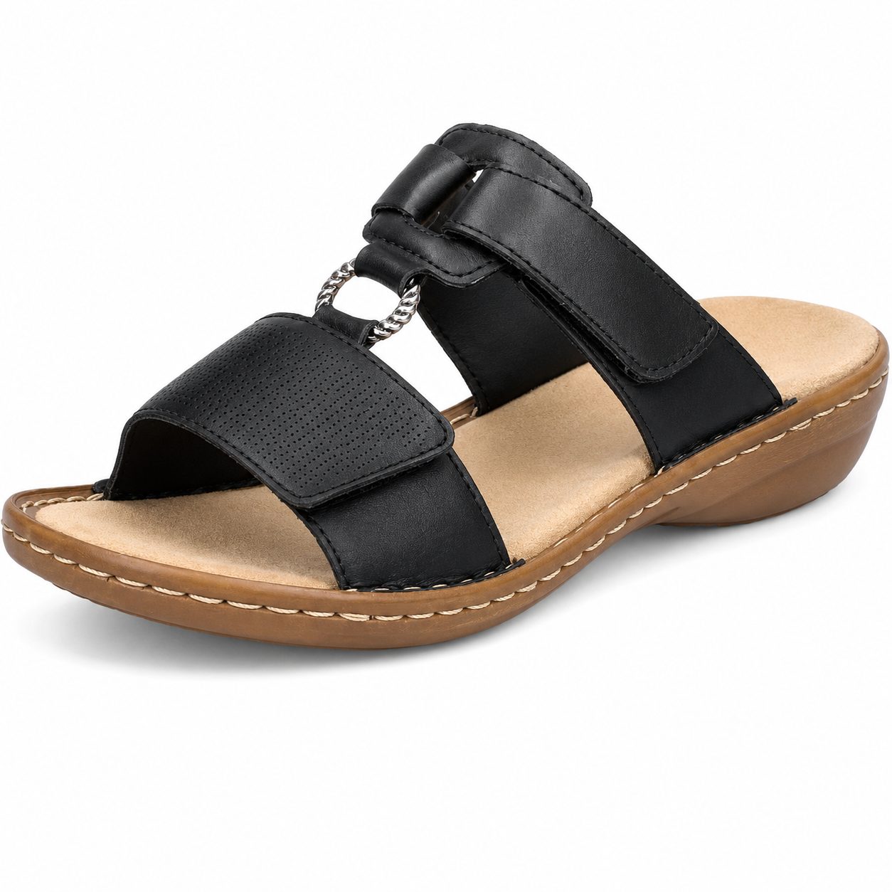 Evelina Mules Femme Confort – Mules Légères à Bride Ajustable et Semelle Amortissante