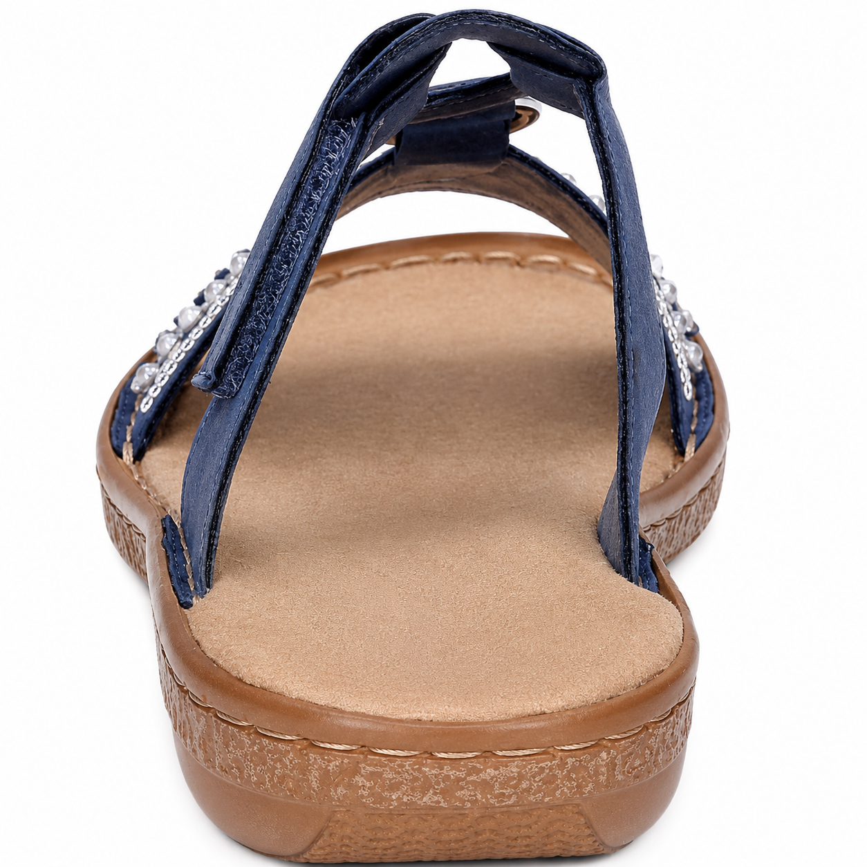 Saskia Mules Femme Confort – Mules Légères à Bride Auto-Agrippante et Semelle Amortissante