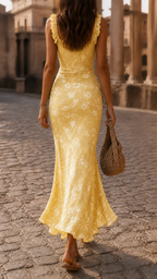 Serena Robe Longue Élégante – Robe Fluide Fendue au Style Sophistiqué