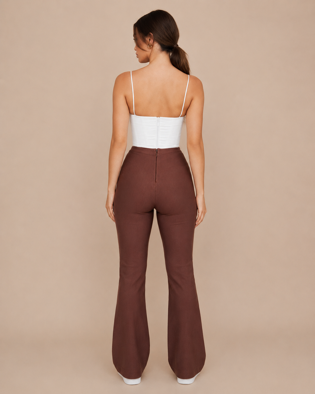 White Bianca Corset Crop Top with Sweetheart Neckline, Thin Straps, and Waist-Defining Fit