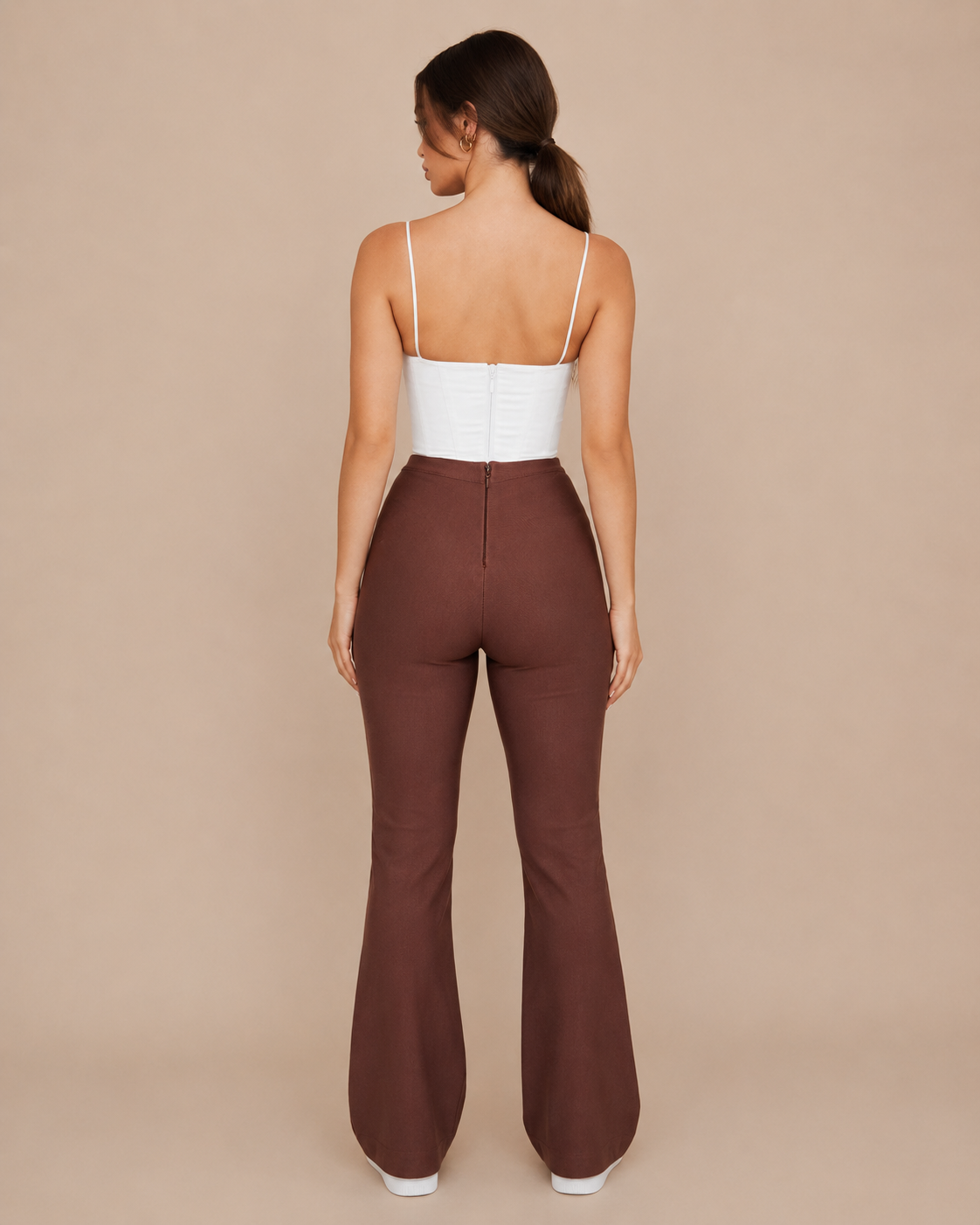 Bianca Witte Korset Crop Top met Sweetheart Hals, Dunne Bandjes en Taillevormende Pasvorm