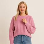 Parker Pull en Cachemire Femme – Maille Douce à Col Rond au Style Intemporel