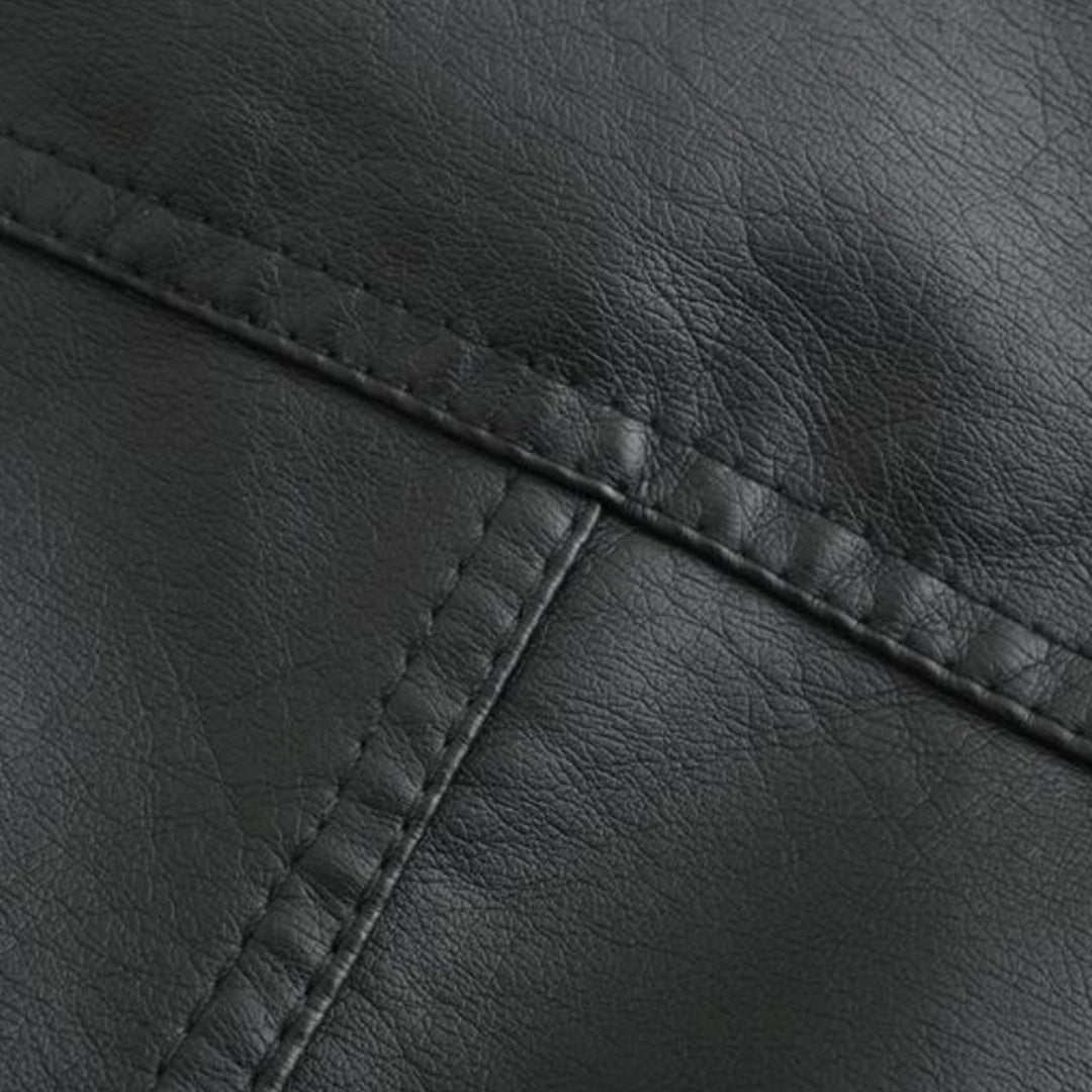 Freyja Veste Femme en Similicuir – Col Montant Élégant avec Fermetures Éclair Modernes