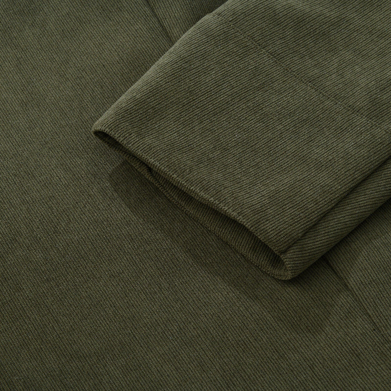 Matteo Manteau Homme – Manteau en Velours Côtelé avec Col Montant Élégant