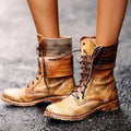 Astrid Stivaletti Donna – Stivaletti in Pelle con Lacci, Stile Vintage e Comfort Quotidiano