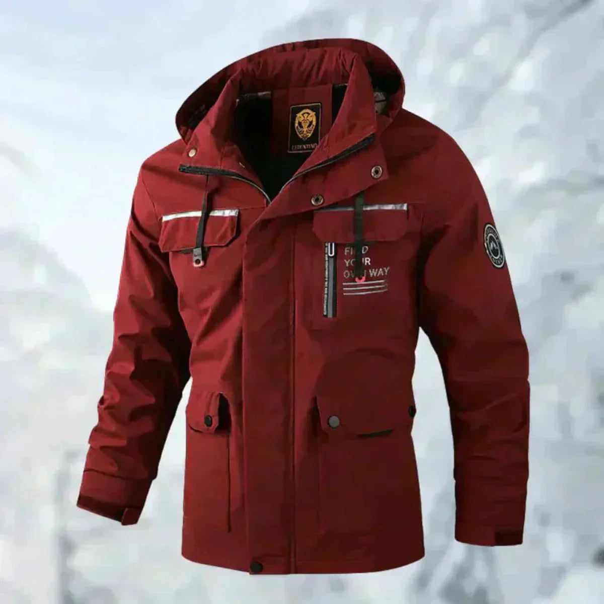 Olivia Veste Homme – Veste à Capuche Coupe-Vent avec Multiples Poches & Style Outdoor