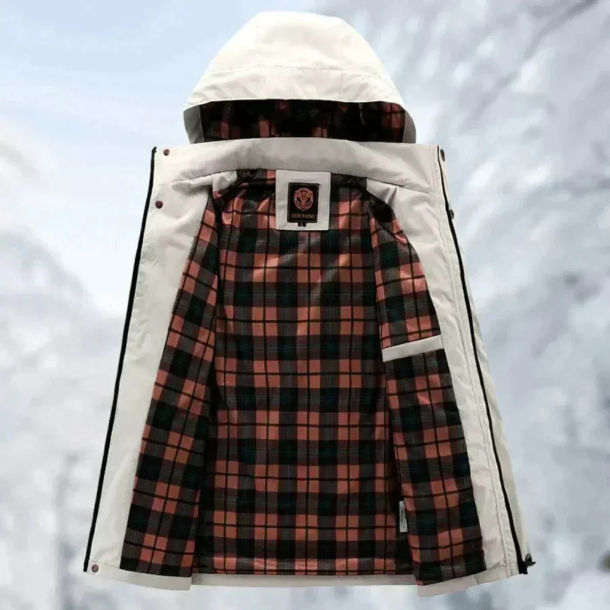 Olivia Veste Homme – Veste à Capuche Coupe-Vent avec Multiples Poches & Style Outdoor