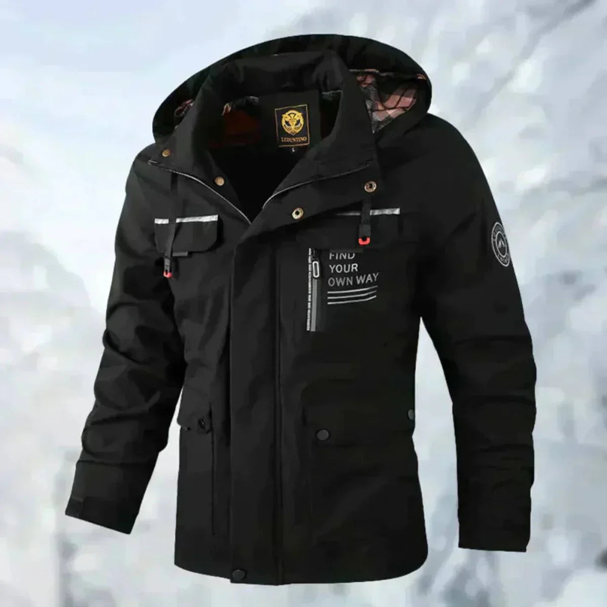 Olivia Veste Homme – Veste à Capuche Coupe-Vent avec Multiples Poches & Style Outdoor