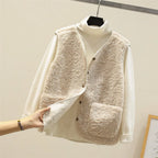Riley Gilet Femme Sans Manches – Sherpa Doux, Poches Pratiques & Coupe Confortable