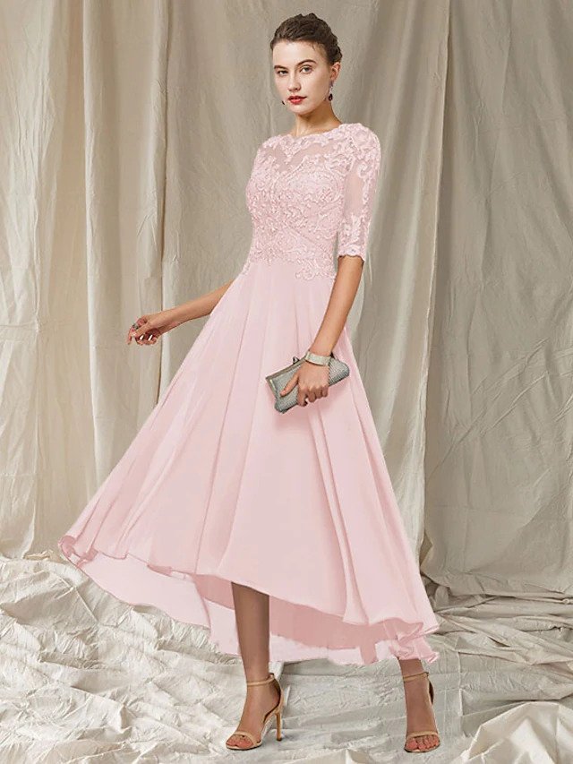Celestine Robe de Soirée Femme – Dentelle Élégante, Jupe Fluide & Coupe Raffinée