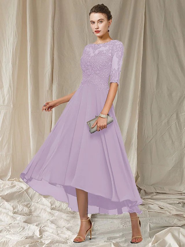 Celestine Robe de Soirée Femme – Dentelle Élégante, Jupe Fluide & Coupe Raffinée