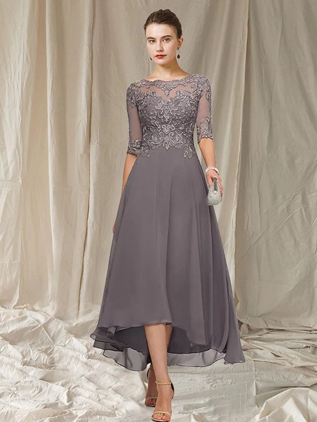 Celestine Robe de Soirée Femme – Dentelle Élégante, Jupe Fluide & Coupe Raffinée