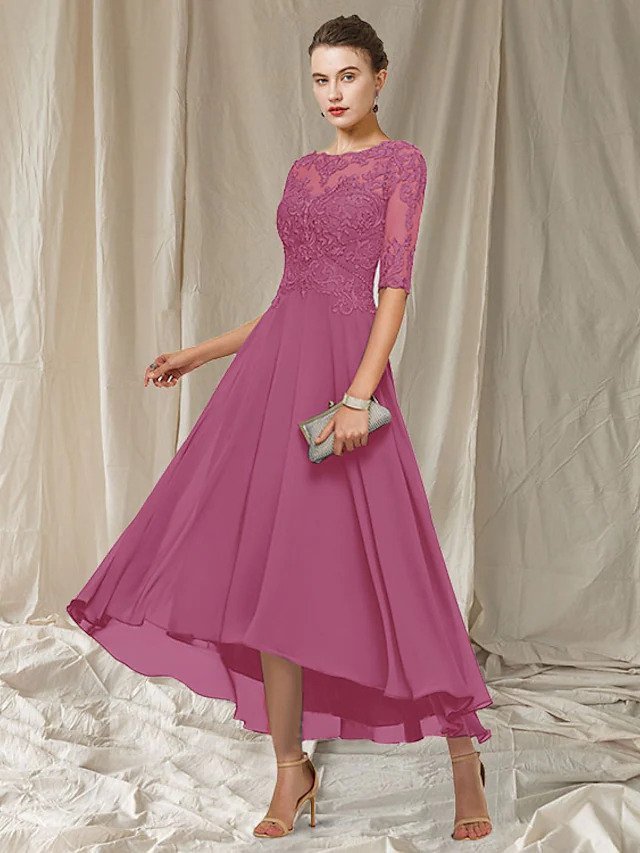 Celestine Robe de Soirée Femme – Dentelle Élégante, Jupe Fluide & Coupe Raffinée
