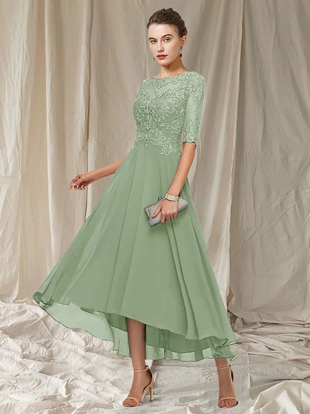 Celestine Robe de Soirée Femme – Dentelle Élégante, Jupe Fluide & Coupe Raffinée