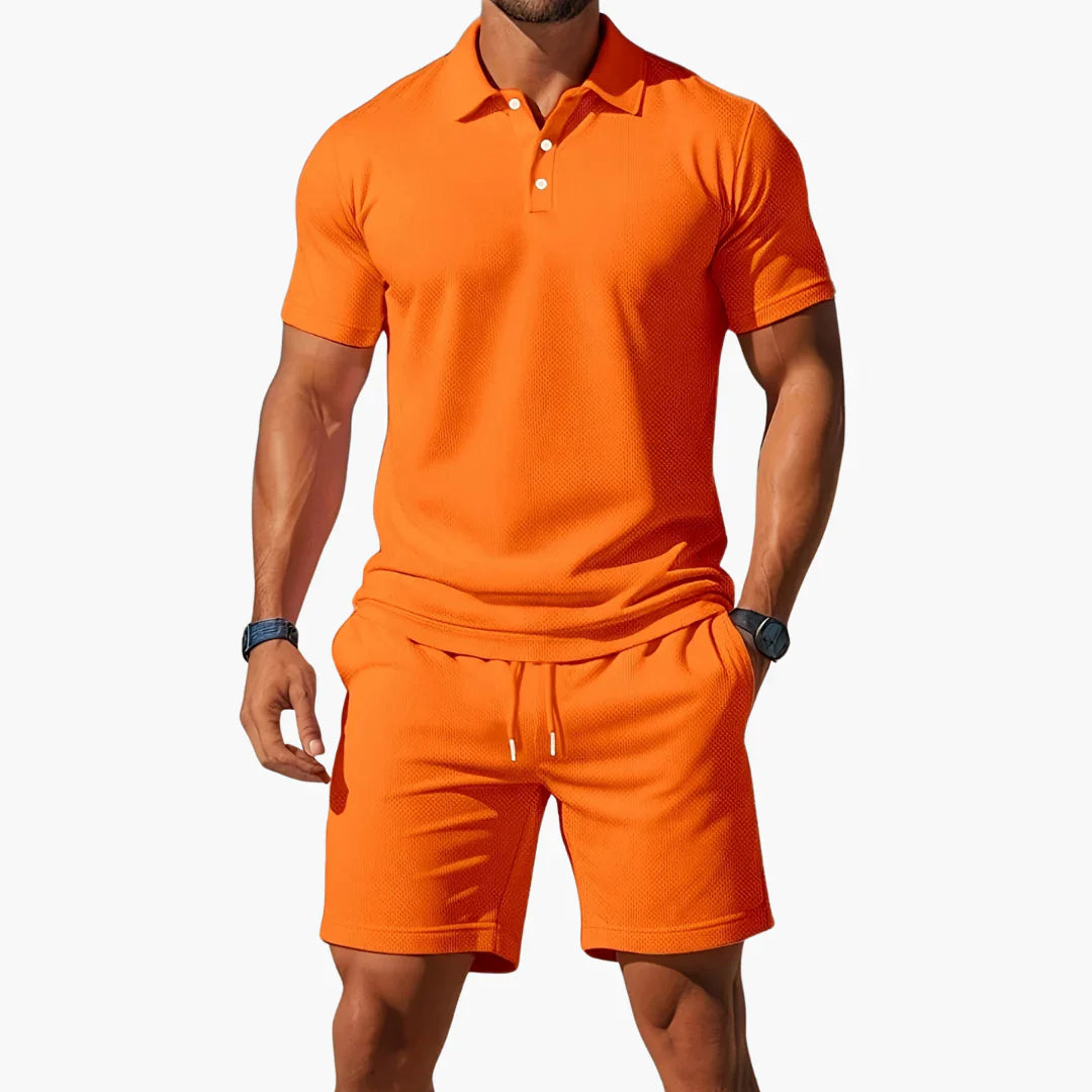 Thierry Ensemble Homme – Ensemble Polo et Short Léger pour l'Été