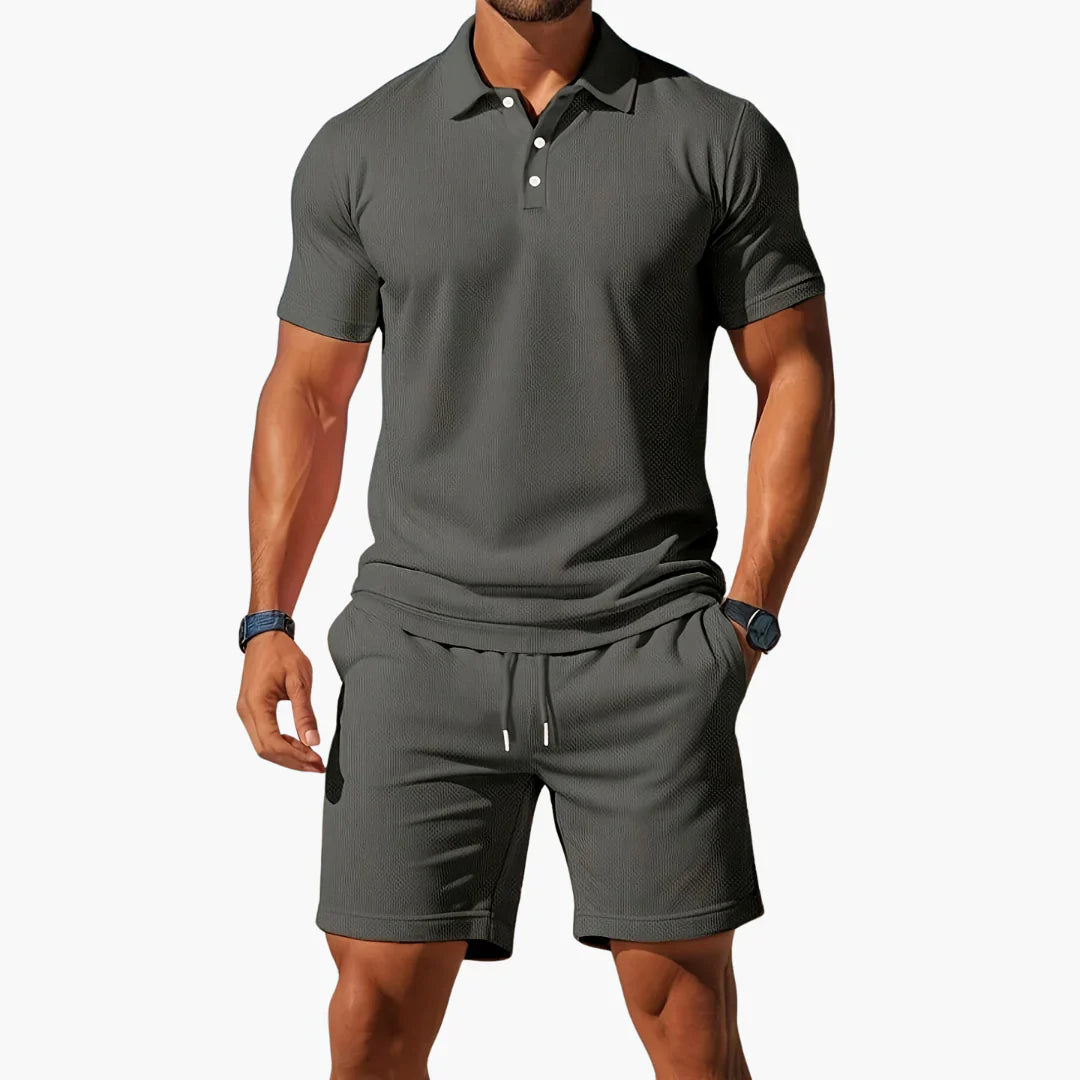 Thierry Ensemble Homme – Ensemble Polo et Short Léger pour l'Été