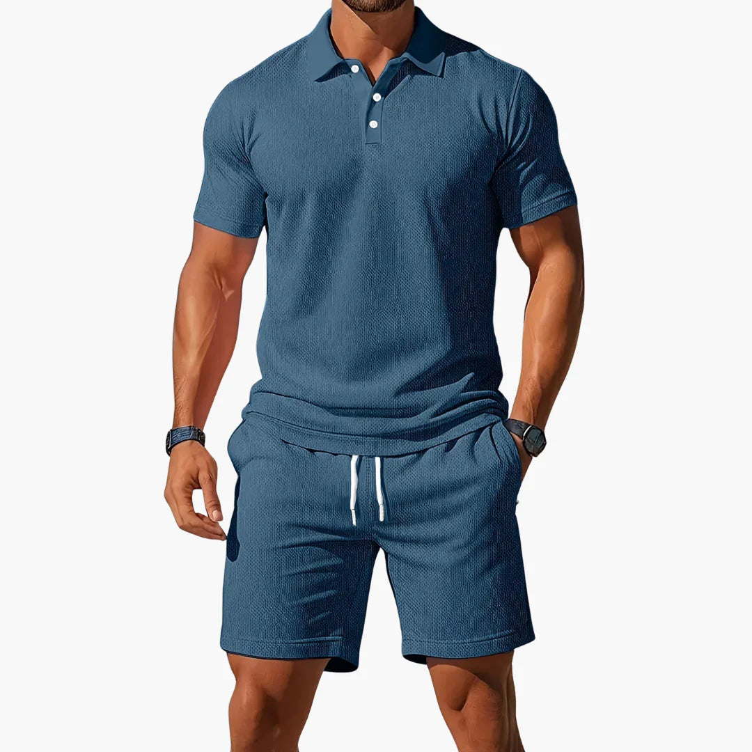 Thierry Ensemble Homme – Ensemble Polo et Short Léger pour l'Été