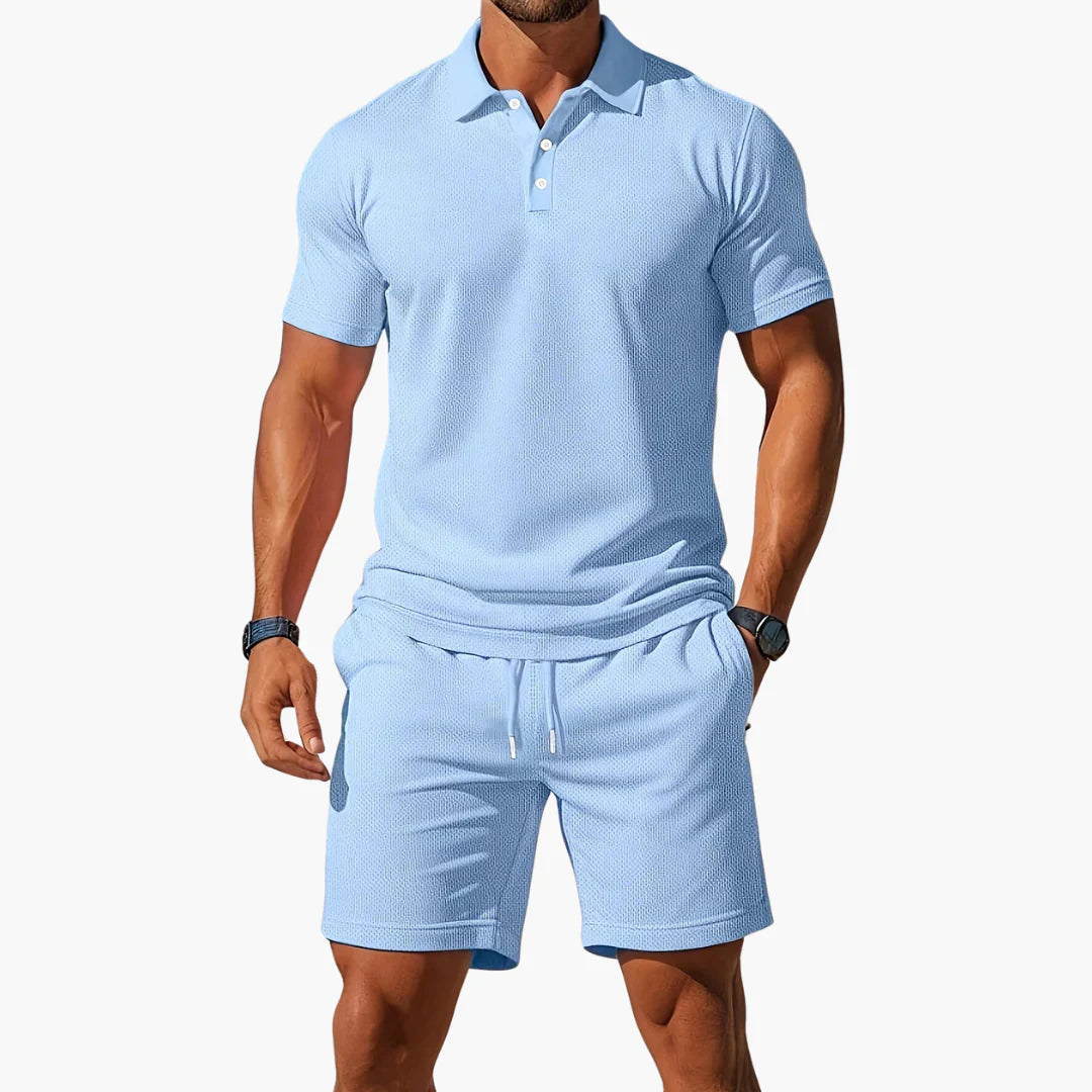 Thierry Ensemble Homme – Ensemble Polo et Short Léger pour l'Été