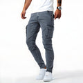 Laurent Men's Cargo Pants – Stretch Jeans with Utility Pockets and Fitted Cut