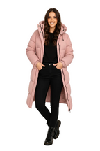 Emerson Doudoune Longue Femme – Manteau Puffer Oversize à Capuche avec Isolation Chaude