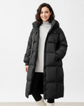Parka Larga para Mujer Sophia – Abrigo Acolchado con Capucha, Corte Relajado y Estilo Invernal