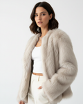 Vivienne Manteau Femme en Fausse Fourrure – Veste Douce, Élégante & Chaleur Hivernale