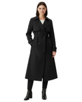 Parker Women's Trench Coat – Elegant Double-Breasted Coat with Adjustable Belt