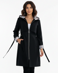Reagan Cappotto Donna – Cappotto Lungo con Cappuccio, Chiusura Lampo e Stile Elegante