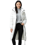 Scarlett Manteau Femme – Long Manteau Matelassé à Capuche pour Hiver