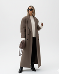 Juliette Manteau Oversize Femme – Double Boutonnage, Épaules Structurées & Coupe Chic