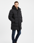 Logan Manteau Puffer Homme – Doudoune Longue avec Capuche et Isolation Hivernale Confortable