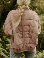 Rowan Giacca Imbottita Donna – Bomber Oversize con Zip, Tasche e Comfort Quotidiano