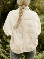 Rowan Giacca Imbottita Donna – Bomber Oversize con Zip, Tasche e Comfort Quotidiano