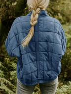 Rowan Giacca Imbottita Donna – Bomber Oversize con Zip, Tasche e Comfort Quotidiano