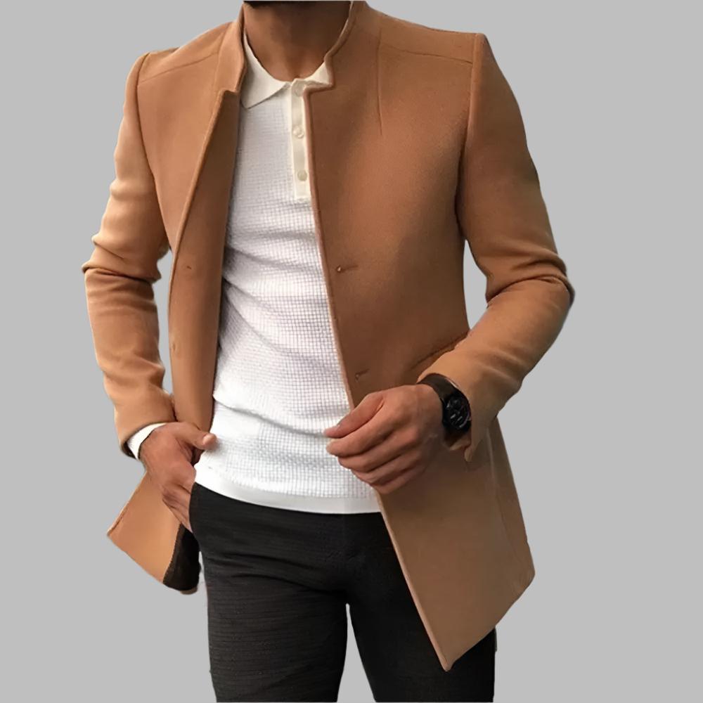 Julian Manteau Homme – Manteau en Laine Douce avec Coupe Élégante