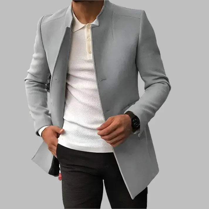 Julian Manteau Homme – Manteau en Laine Douce avec Coupe Élégante