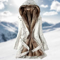 Parka larga Kennedy para mujer – Abrigo de invierno forrado con piel sintética, capucha y cintura ajustable