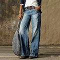 Carson Jean Femme – Jean Large Taille Basse au Style Vintage Décontracté