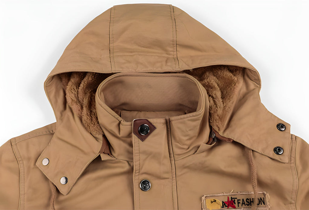 Carter Veste Militaire Homme – Veste à Doublure Douce avec Multiples Poches et Taille Ajustable