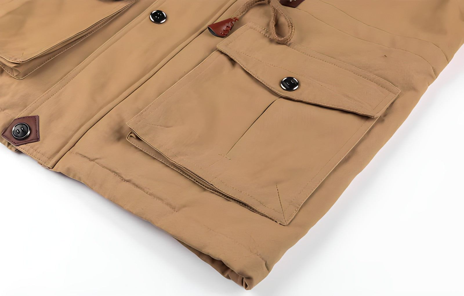 Carter Veste Militaire Homme – Veste à Doublure Douce avec Multiples Poches et Taille Ajustable