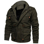 Carter Veste Militaire Homme – Veste à Doublure Douce avec Multiples Poches et Taille Ajustable