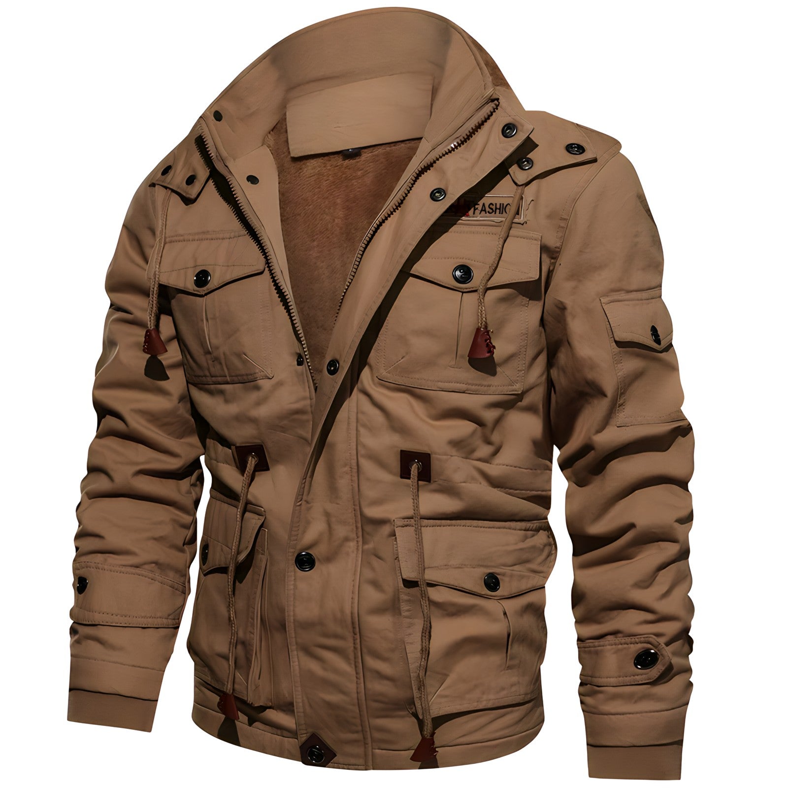 Carter Veste Militaire Homme – Veste à Doublure Douce avec Multiples Poches et Taille Ajustable