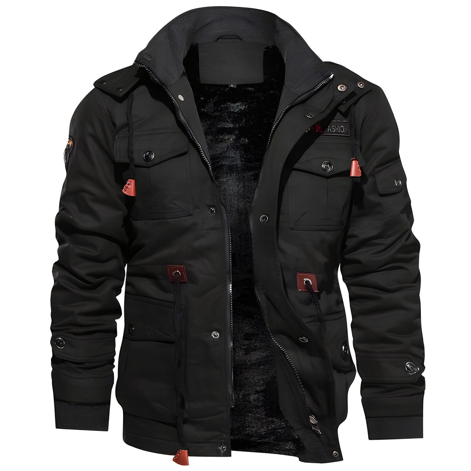Carter Veste Militaire Homme – Veste à Doublure Douce avec Multiples Poches et Taille Ajustable