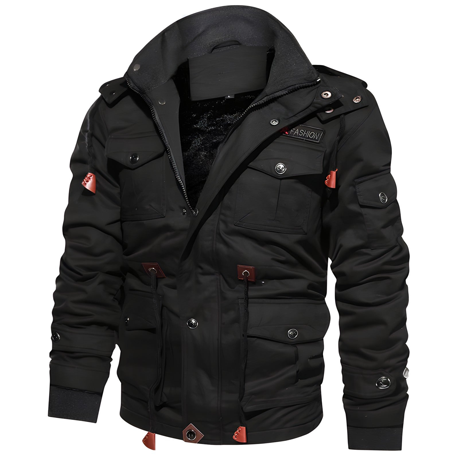 Carter Veste Militaire Homme – Veste à Doublure Douce avec Multiples Poches et Taille Ajustable